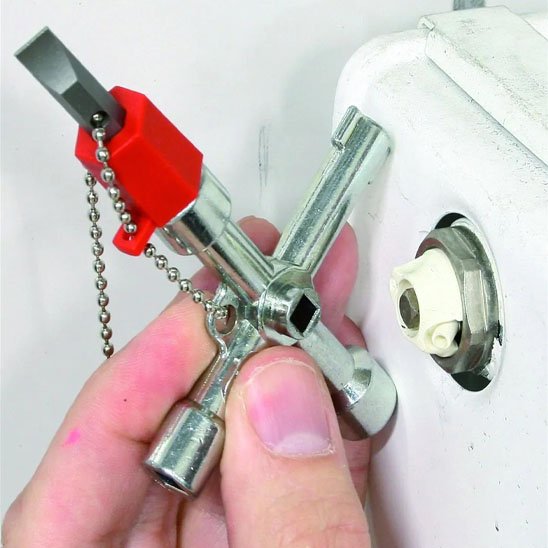 Clé universelle regle un radiateur