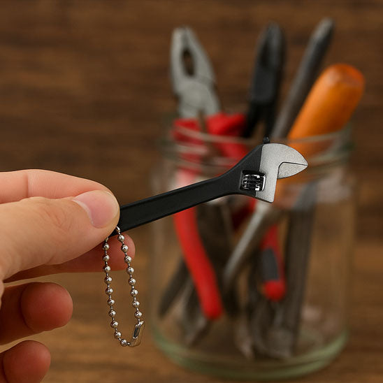 clé à molette se range aisément dans
une poche