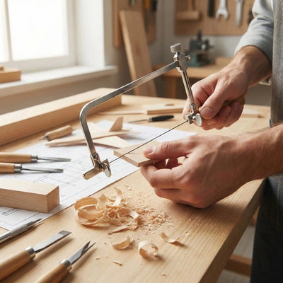 scie à chantourner découpe bois pour maquette