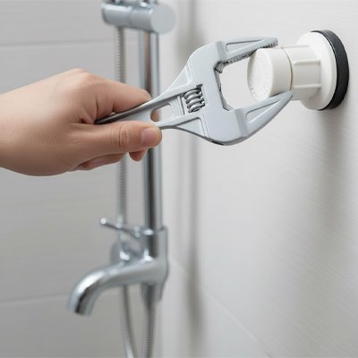 Clé à molette ajuste un ecrou en plastique 