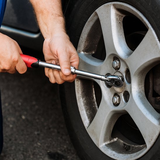 Clé à cliquet​ repare roue voiture