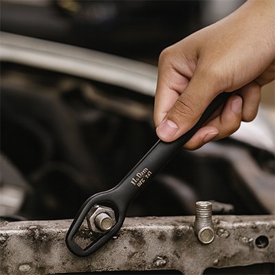 Clé universelle serre un écrou