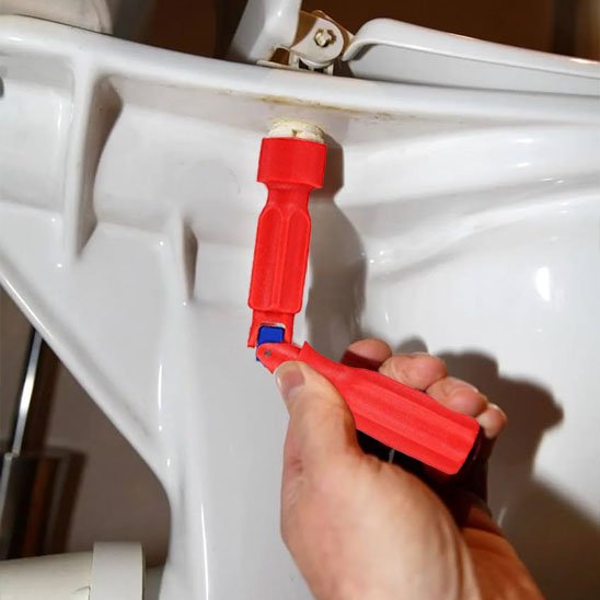 Clé universelle en trai de serre l'ecrou du bas des toilette
