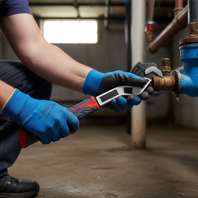 Clé à griffe serre une conduite deau