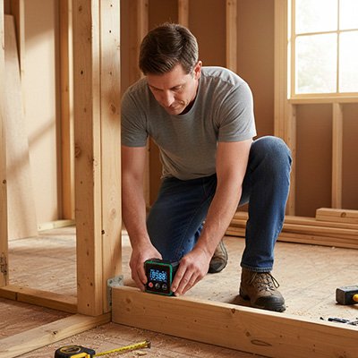 Inclinomètre utiliser par un technicien