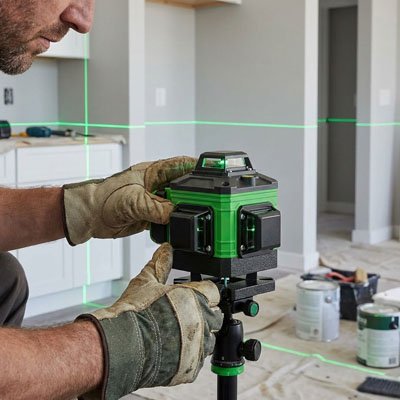 Laser niveau sur trépied