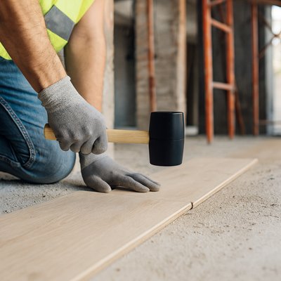 Maillet frappe doucement parquet_flotant