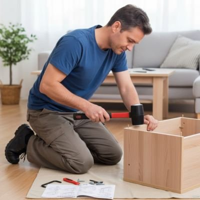 Maillet manche rouge et noir