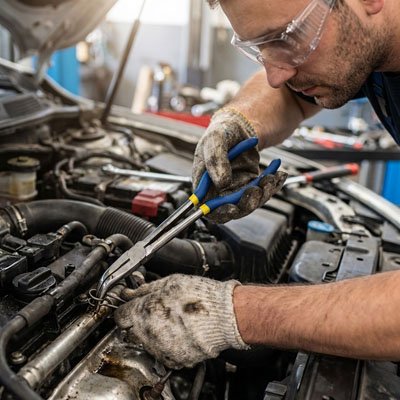 Pince à bec professionnelle vue détaillée