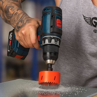 Scie cloche couleur orange 