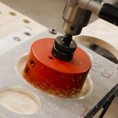 Scie cloche en mouvement