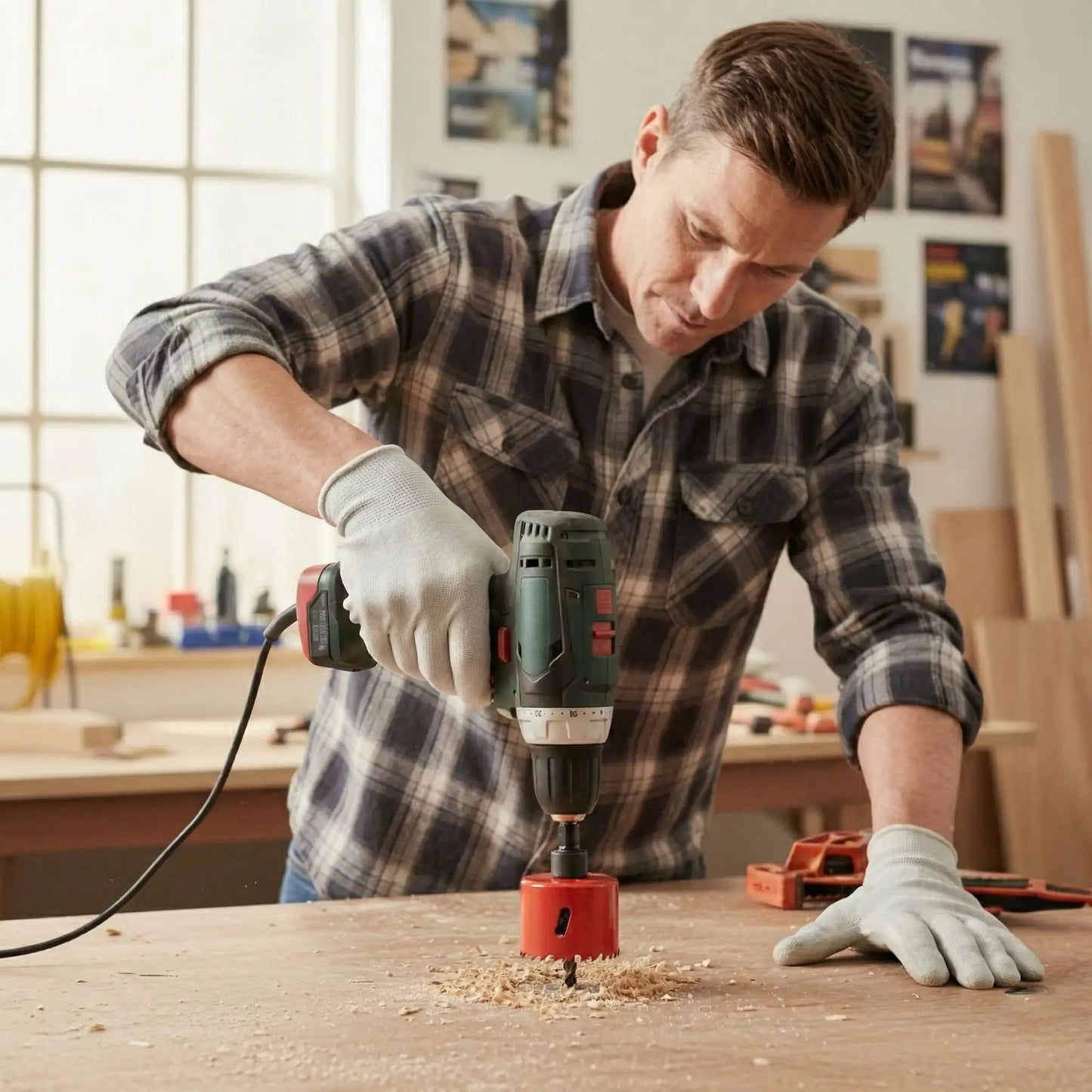 Scie cloche  rouge de taille 20 mm