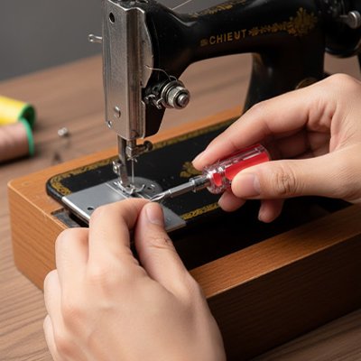 Tournevis cruciforme regle machine a coudre 