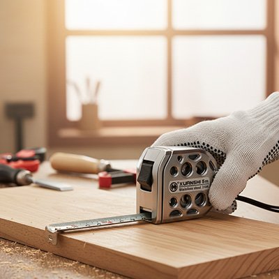 Mètre ruban précis pour mesurer une pièce de bois facilemen